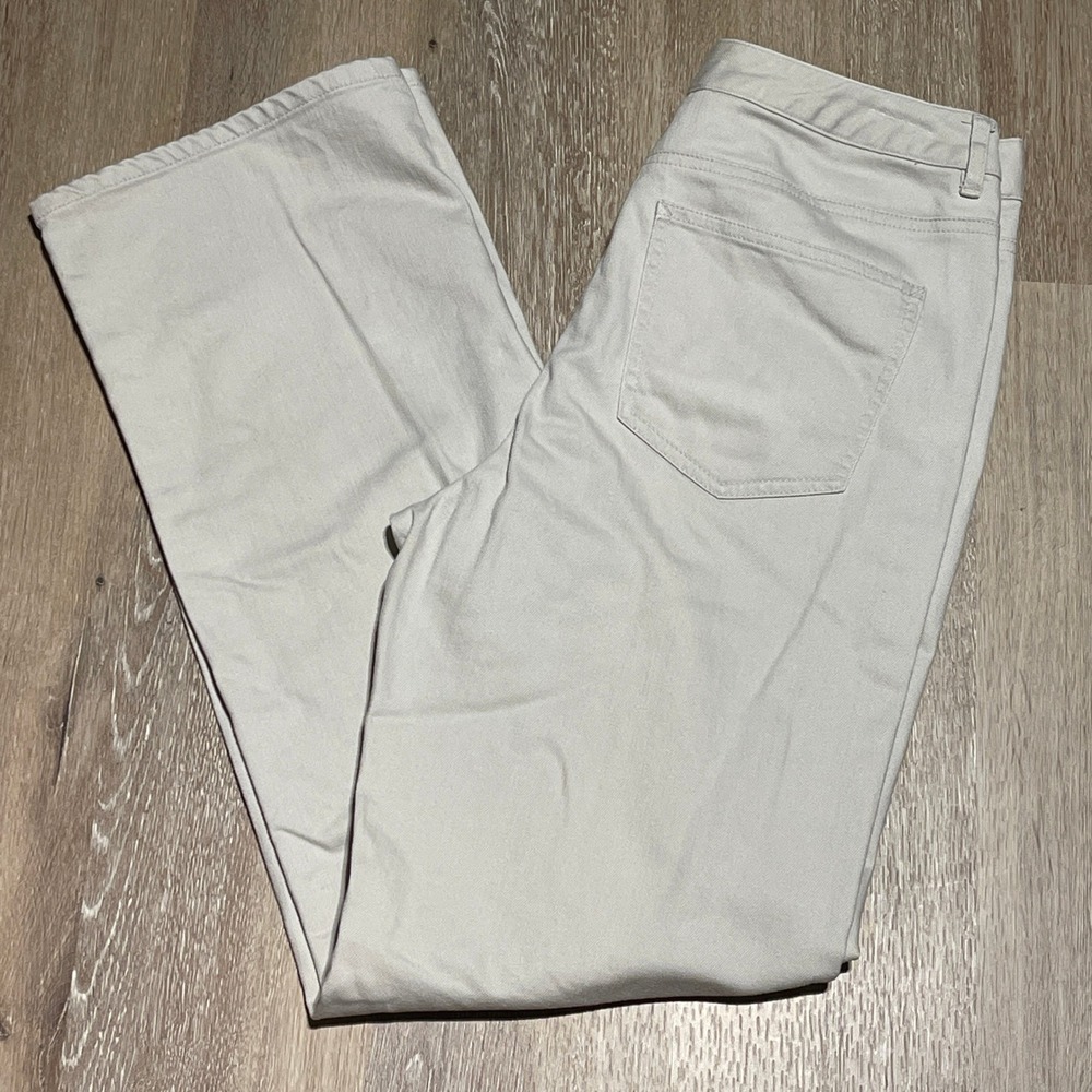 Talbots Cream Straight-Leg Trousers